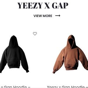 NWT YEEZY ( KANYE WEST) AND GAP COLLAB HOODIE SIZE XS KIDS/TODDLER